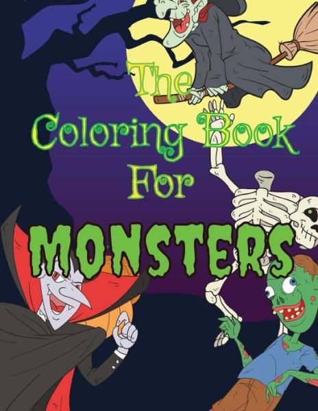 Cover for Triangle House Media · Coloring Book for Monsters (Paperback Book) (2020)