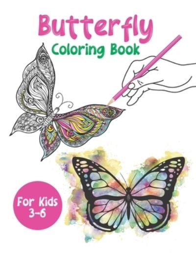 Cover for Giftsala Publishing · Butterfly Coloring Book For Kids 3-6 (Paperback Book) (2021)