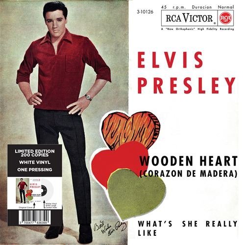 Cover for Elvis Presley · Ep Etranger No. 10 - Wooden Heart (Spain) (White Vinyl) (LP) (2023)