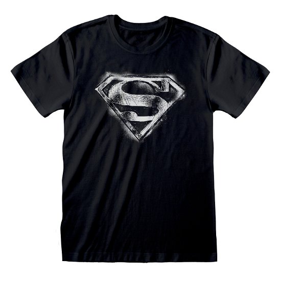 Cover for Dc Comics: Superman · Bw Distressed Logo (T-Shirt Unisex Tg. XL) (N/A)