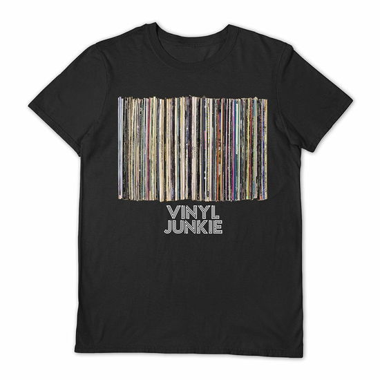 Vinyl Junkie Black Medium T Shirt - Vinyl Junkie - Gadżety - VINYL JUNKIE - 5056480315399 - 