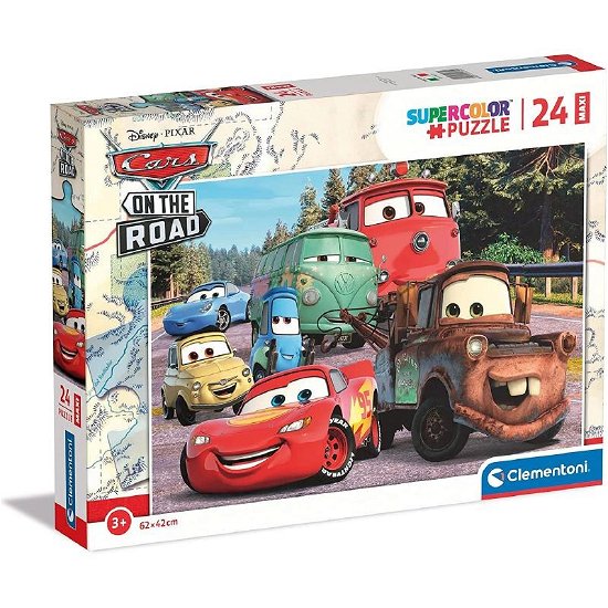 Cover for Clementoni · Puslespil, Maxi Disney Cars on the Road (Puslespill) (2023)