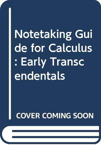 Cover for James Stewart · Notetaking Guide for Stewart / Clegg / Watson's Calculus Early Transcendentals, 9th (Paperback Book) (2020)