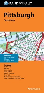 Rand McNally Folded Map: Pittsburgh Street Map - Rand McNally - Bücher - Rand McNally - 9780528024399 - 13. August 2021