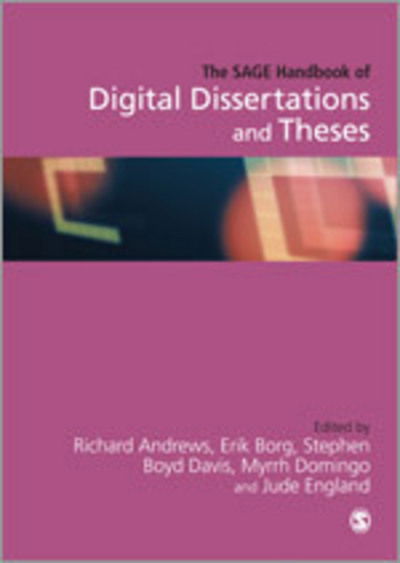 Cover for Richard Andrews · The SAGE Handbook of Digital Dissertations and Theses (Hardcover Book) (2012)