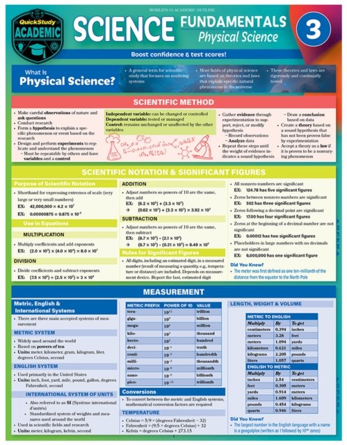 Cover for Gardner, MSc, MScEd, Jane Parks · Science Fundamentals 3 - Physical Science (Kartor) (2023)