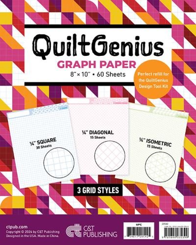 QuiltGenius Graph Paper - Publishing, C&T - Fanituote - C & T Publishing - 9781644035399 - perjantai 31. toukokuuta 2024