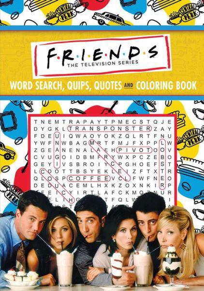 Cover for Editors of Thunder Bay Press · Friends Word Search, Quips, Quotes, and Coloring Book - Coloring Book &amp; Word Search (Taschenbuch) (2022)