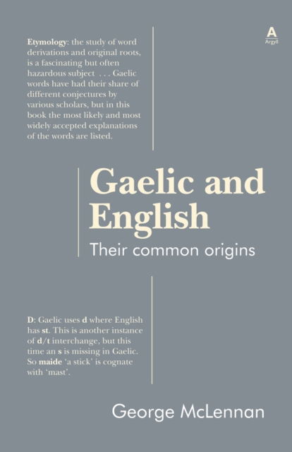 Gaelic and English - George McLennan - Books - Akerbeltz - 9781907165399 - November 23, 2018