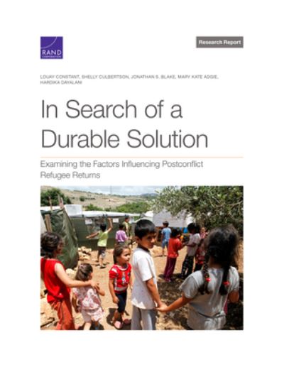 Cover for Louay Constant · In Search of a Durable Solution: Examining the Factors Influencing Postconflict Refugee Returns (Paperback Book) (2021)