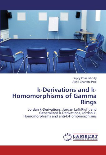 Cover for Akhil Chandra Paul · K-derivations and K-homomorphisms of Gamma Rings: Jordan K-derivations, Jordan Left / Right and Generalized K-derivations, Jordan K-homomorphisms and Anti-k-homomorphisms (Pocketbok) (2012)