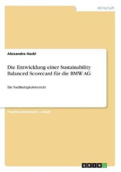 Cover for Hackl · Die Entwicklung einer Sustainabil (Book)