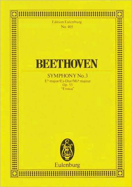 Cover for Ludwig Va Beethoven · Symphony No 3 Eb Major Op 55 (Paperback Book) (1986)