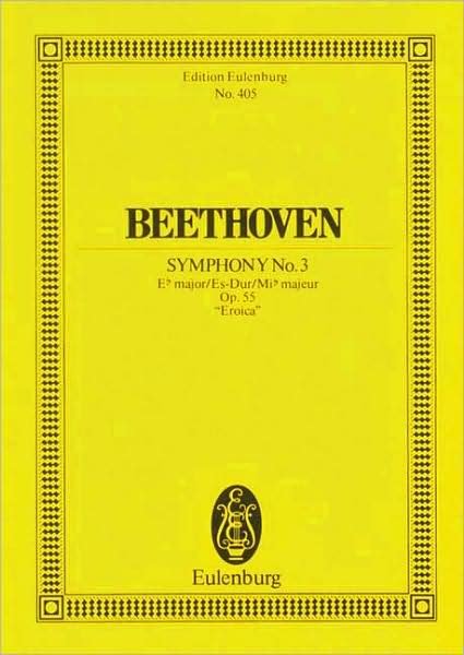 Cover for Ludwig Va Beethoven · Symphony No 3 Eb Major Op 55 (Paperback Book) (1986)