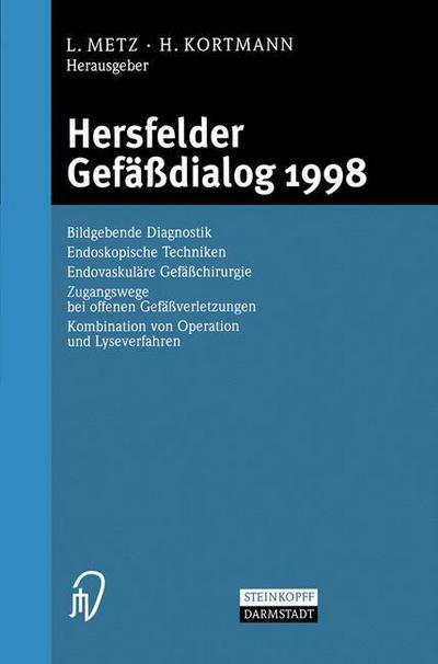 Cover for L Metz · Hersfelder Gefassdialog 1998 (Paperback Book) (2000)