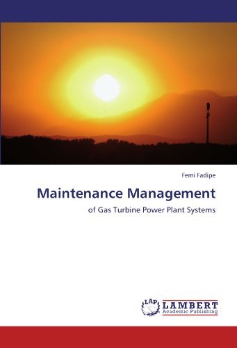 Maintenance Management: of Gas Turbine Power Plant Systems - Femi Fadipe - Books - LAP LAMBERT Academic Publishing - 9783845412399 - July 13, 2011