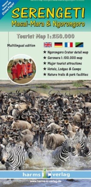 Serengeti - Masai-Mara - Ngorongoro Tourist Map (Kort) (2024)