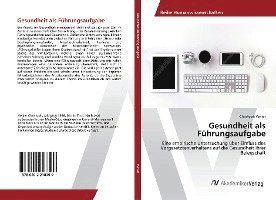 Cover for Venier · Gesundheit als Führungsaufgabe (Book)