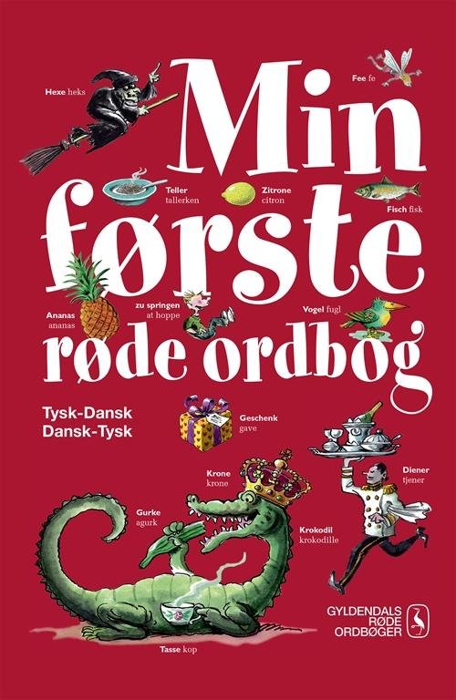 Cover for Gyldendal Ordbogsredaktion · Gyldendals Røde Ordbøger: Min første røde ordbog (Bound Book) [2. Painos] [Indbundet] (2014)