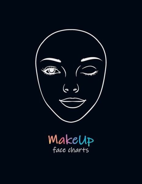 MakeUp Face Charts - Black Lotus Print - Bøger - Independently Published - 9798611840399 - 9. februar 2020