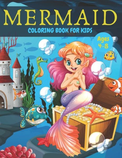 Cover for Rife Pipe · Mermaid Coloring Book for Kids Ages 4-8 (Paperback Book) (2020)