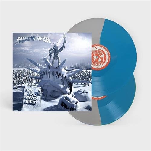 Cover for Helloween · My God-Given Right (BLUE / GREY) (LP) [Special edition] (2022)