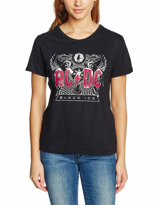 Black Ice Women's T-Shirt LARGE - AC/DC - Produtos - COLUMBIA - 0886974062400 - 
