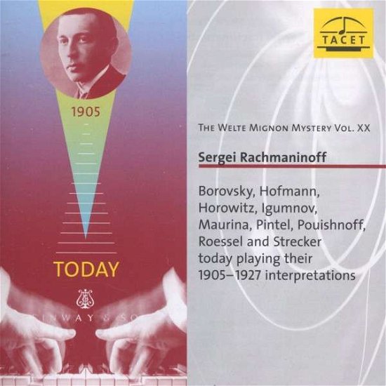 Welte-mignon Mystery Vol.20 - S. Rachmaninov - Musikk - TACET - 4009850020400 - 27. november 2013