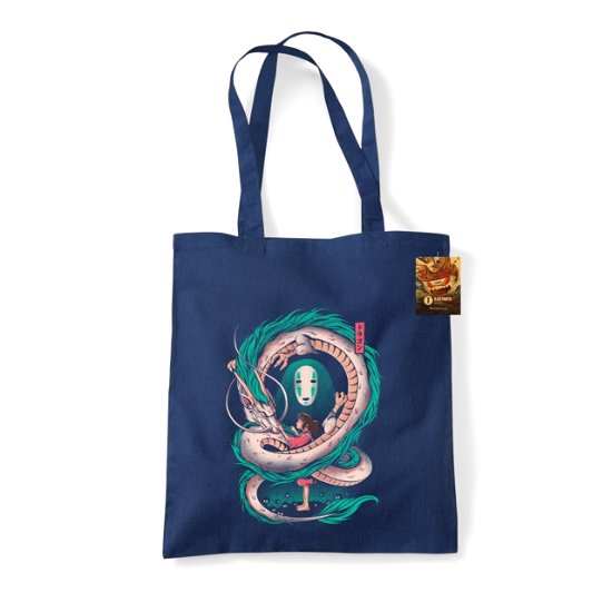 Cover for Ilustrata (The Girl And The Dragon) Navy Tote Bag (Taschenbuch) (2024)