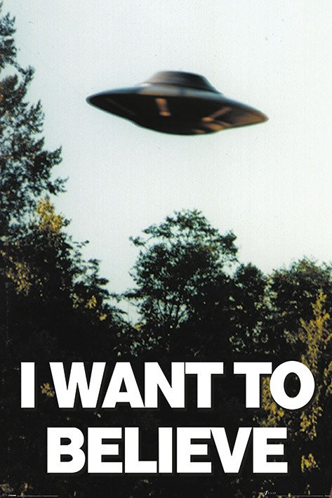 XFiles The I Want To Believe Poster 61X91,5 Cm - Merchandising - Fanituote - AMBROSIANA - 5050574338400 - 