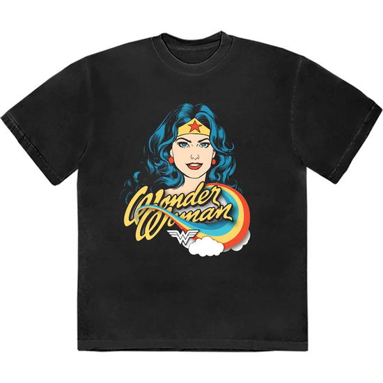 DC Comics Unisex T-Shirt: Wonder Woman Rainbow - DC Comics - Gadżety -  - 5056737258400 - 