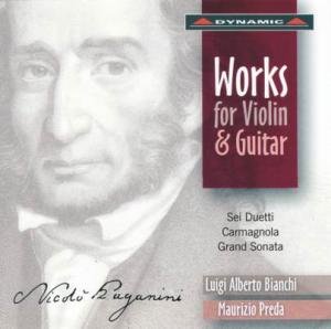 Cover for Paganini / Bianchi / Preda · Works for Violin &amp; Guitar (CD) (2004)