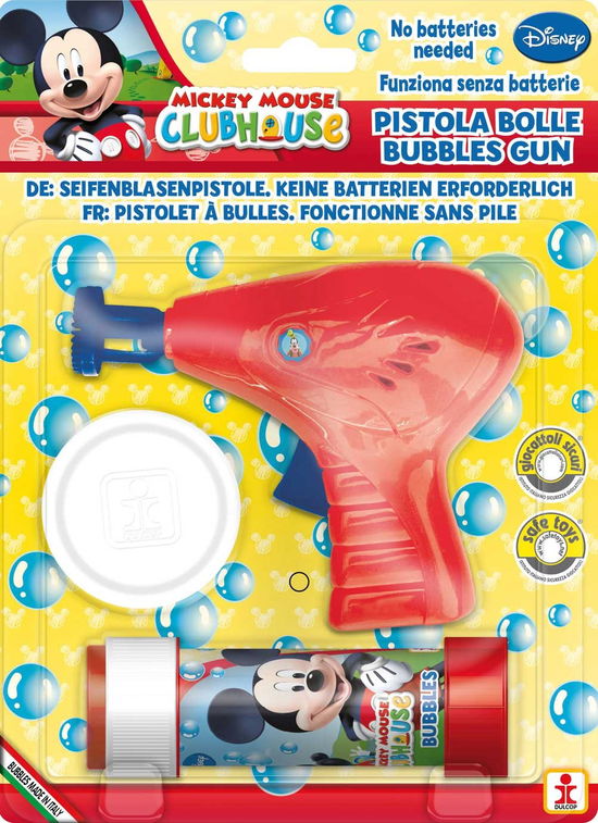 Cover for Dulcop Bolle Di Sapone · Dulcop Bolle Di Sapone - Pistola Bolle Meccanica Piccola - La Casa Di Topolino - Blister 1 Pz 60 Ml (Toys)