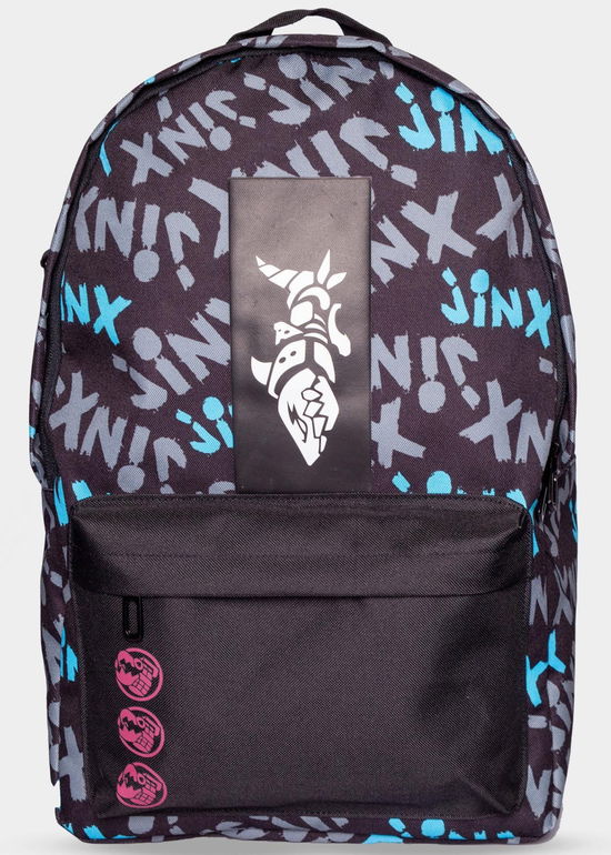 Marvel: League Of Legends Jinx Basic Backpack Black (Zaino) - League of Legend - Merchandise - DIFUZED - 8718526146400 - 