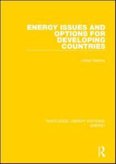 Cover for United Nations · Energy Issues and Options for Developing Countries - Routledge Library Editions: Energy (Taschenbuch) (2021)