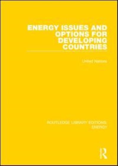 Cover for United Nations · Energy Issues and Options for Developing Countries - Routledge Library Editions: Energy (Paperback Bog) (2021)