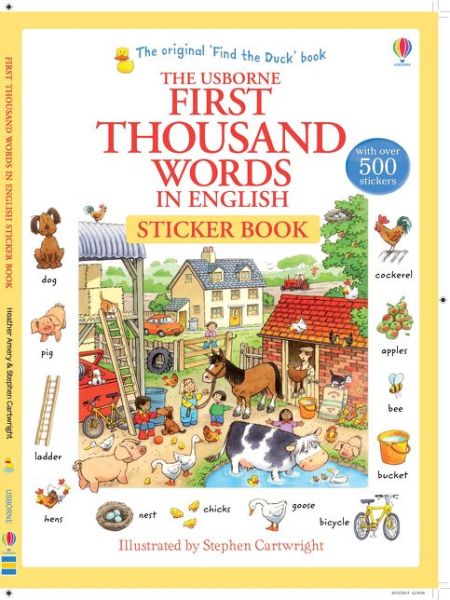 First Thousand Words in English Sticker Book - First Thousand Words Sticker Book - Heather Amery - Books - Usborne Publishing Ltd - 9781409570400 - July 1, 2014