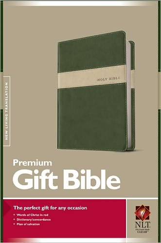 Cover for Tyndale House Publishers · NLT Premium Gift Bible, Evergreen / Stone (Leather Book) [Evergreen/Stone Imitation] (2011)
