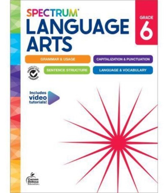 Cover for Spectrum · Spectrum Language Arts Workbook Grade 6 (Paperback Bog) (2024)