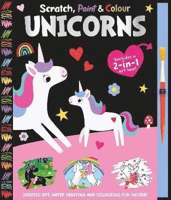 Cover for Georgie Taylor · Scratch, Paint &amp; Colour Unicorns - Scratch, Paint &amp; Colour (Hardcover bog) (2025)