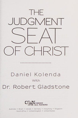 The Judgment Seat of Christ - Daniel Kolenda - Kirjat - Christ for All Nations Cfan - 9781933446400 - perjantai 15. heinäkuuta 2016