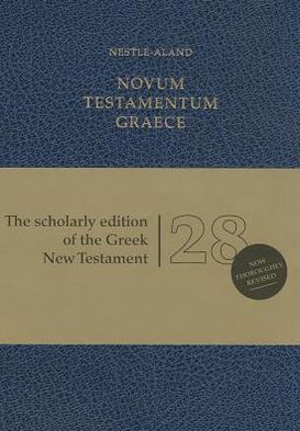 Cover for Greek Nestle Aland 28th Nt · Novum Testamentum Graece-FL (Leather Book) [28th Revised edition] (2012)