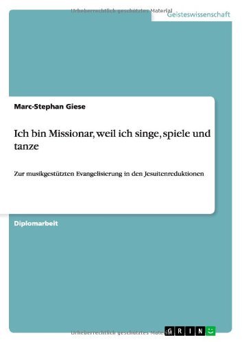 Cover for Giese · Ich bin Missionar, weil ich singe (Book) [German edition] (2013)