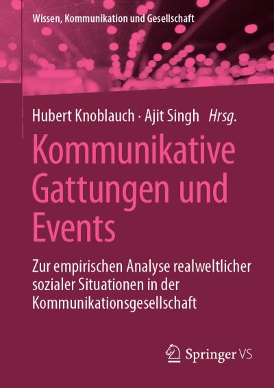 Cover for Hubert Knoblauch · Kommunikative Gattungen und Events (Book) (2023)