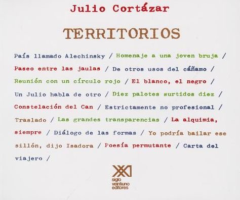 Cover for Julio Cortazar · Territorios (Paperback Book) [Spanish, 1. Ed edition] (2012)