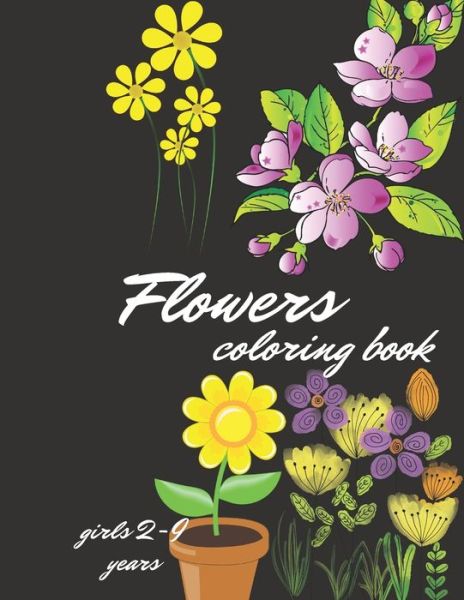 Cover for Happy Day · Flowers coloring book (Paperback Book) (2020)