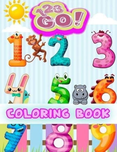 Cover for My Book · 123 coloring book: (EDITION 2022 ) Fun with Numbers, Shapes, Colors, and Animals! (Pocketbok) (2022)