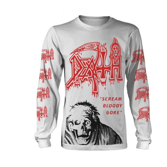 Cover for Death · Scream Bloody Gore Jumbo Print (Sweater / blouse) [size S] [White edition] (2018)