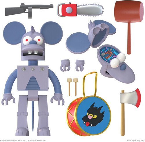 Die Simpsons Ultimates Actionfigur Robot Itchy 18 - Simpsons - Merchandise -  - 0840049817401 - September 25, 2022