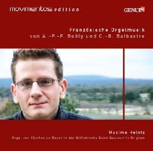 Cover for Maxine Heintz · Boelybalbastrefrench Organ Music (CD) [Movimentos edition] (2013)
